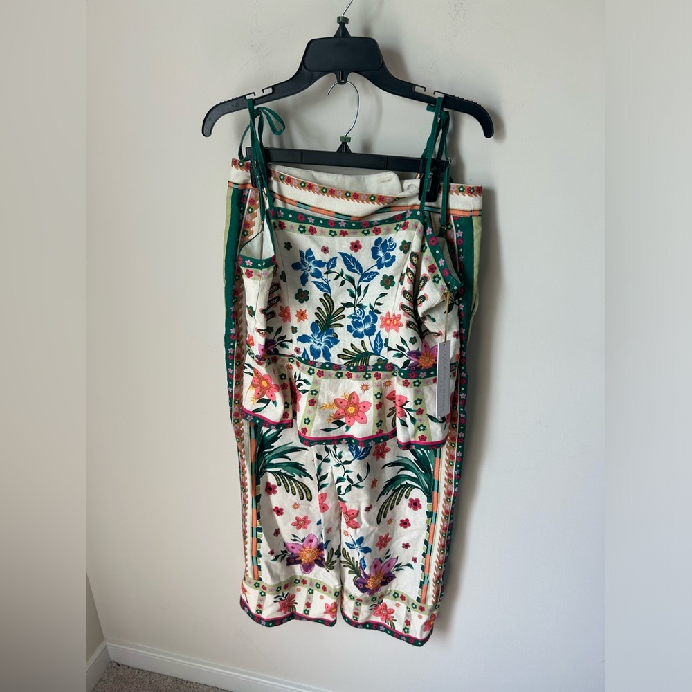 House of Harlow 1960 Floral Embroidered Set Pants & Top - Multicolor